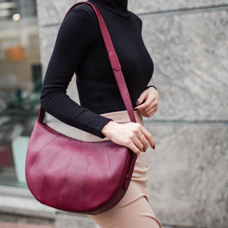 Сумка BlankNote Круасан Бордовий (BN-BAG-12-vin)