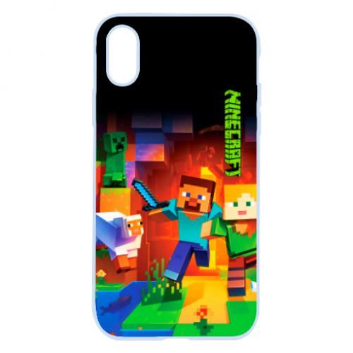 Чехол для iPhone X/Xs Майнкрафт (9993089-14-160754)