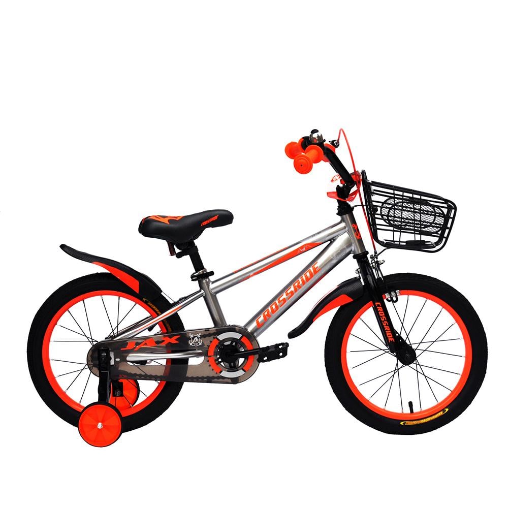 Велосипед Crossride BMX ST JAX 2021 16" Чорно-помаранчевий (2660)