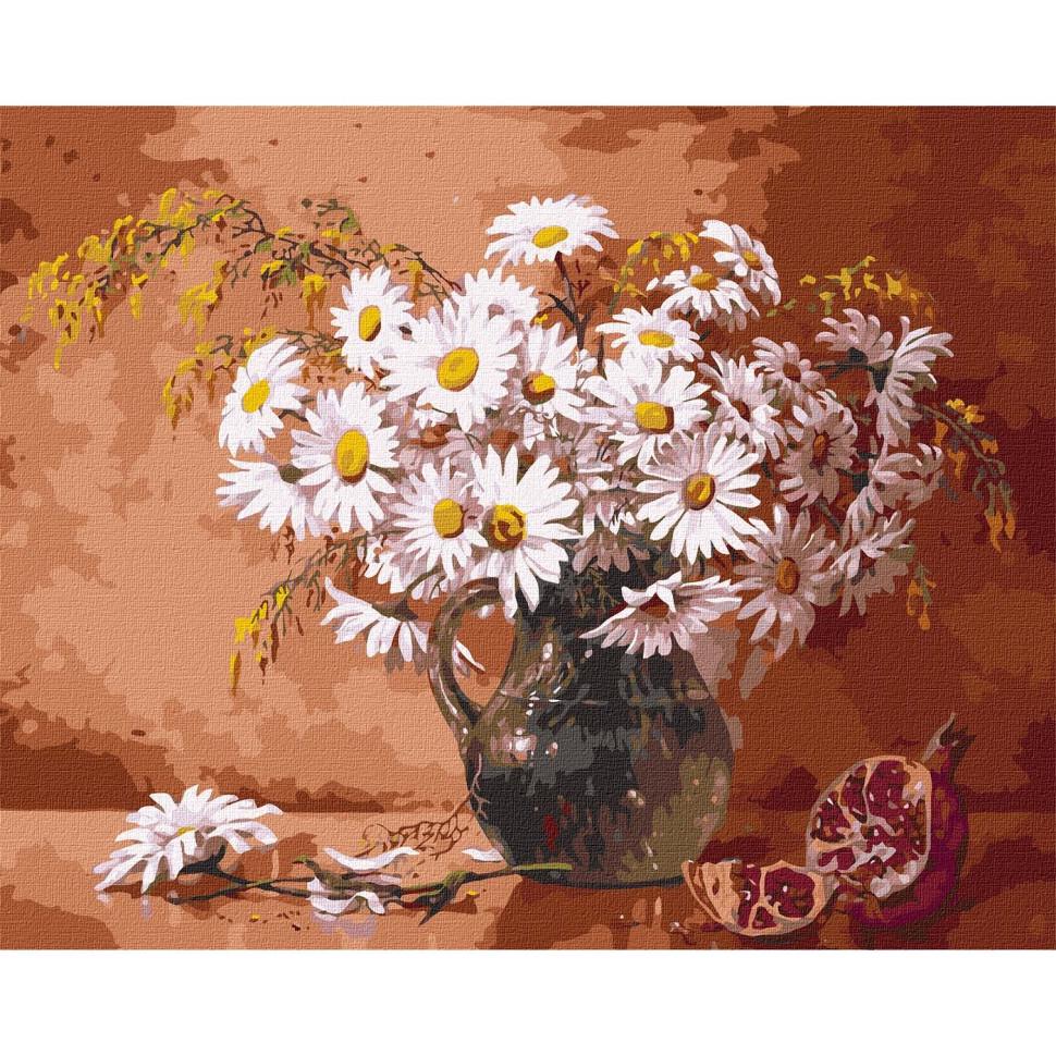 Картина по номерам Ідейка Букет ромашек 40х50 см (KHO3222)