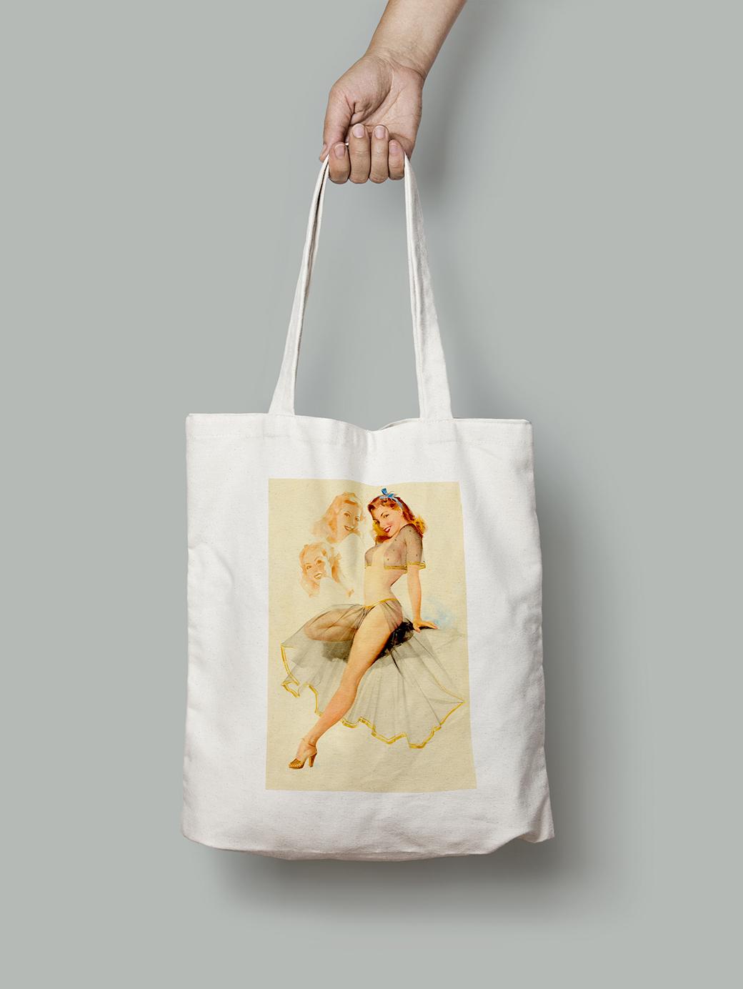 Эко-сумка Ню танцовщица. Тед Уизерс шопер (pin_up010173_Bag)