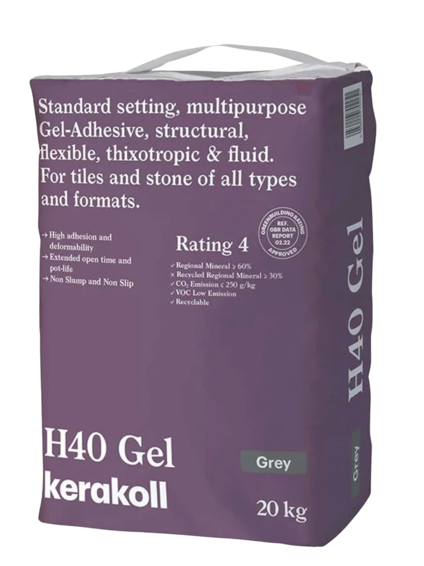 Клей для плитки Kerakoll H40 універсальний 20 кг Gel Grey (H40G)