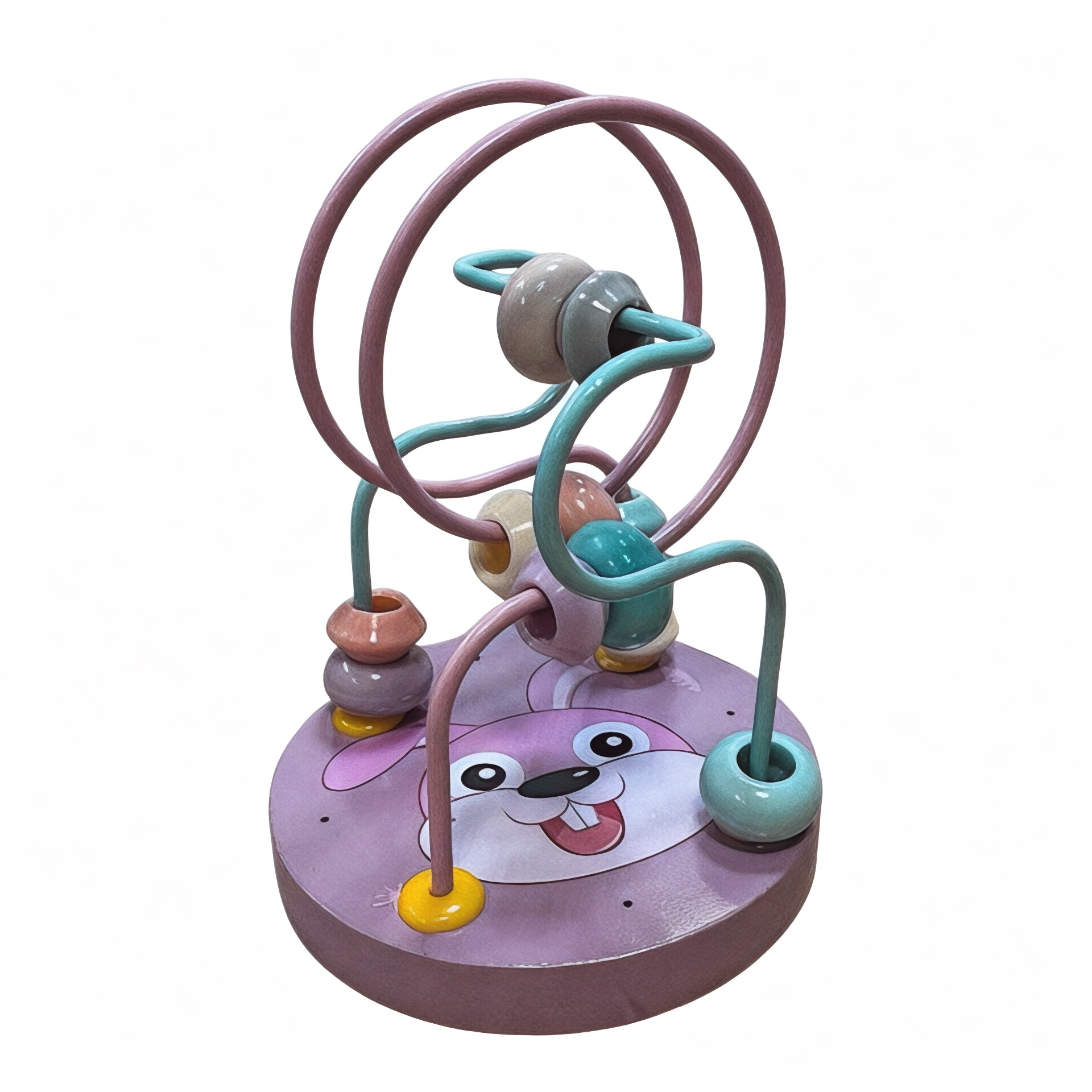 Пальчиковый деревянный лабиринт WToys 58958/60 Зайчонок в коробке (113943)