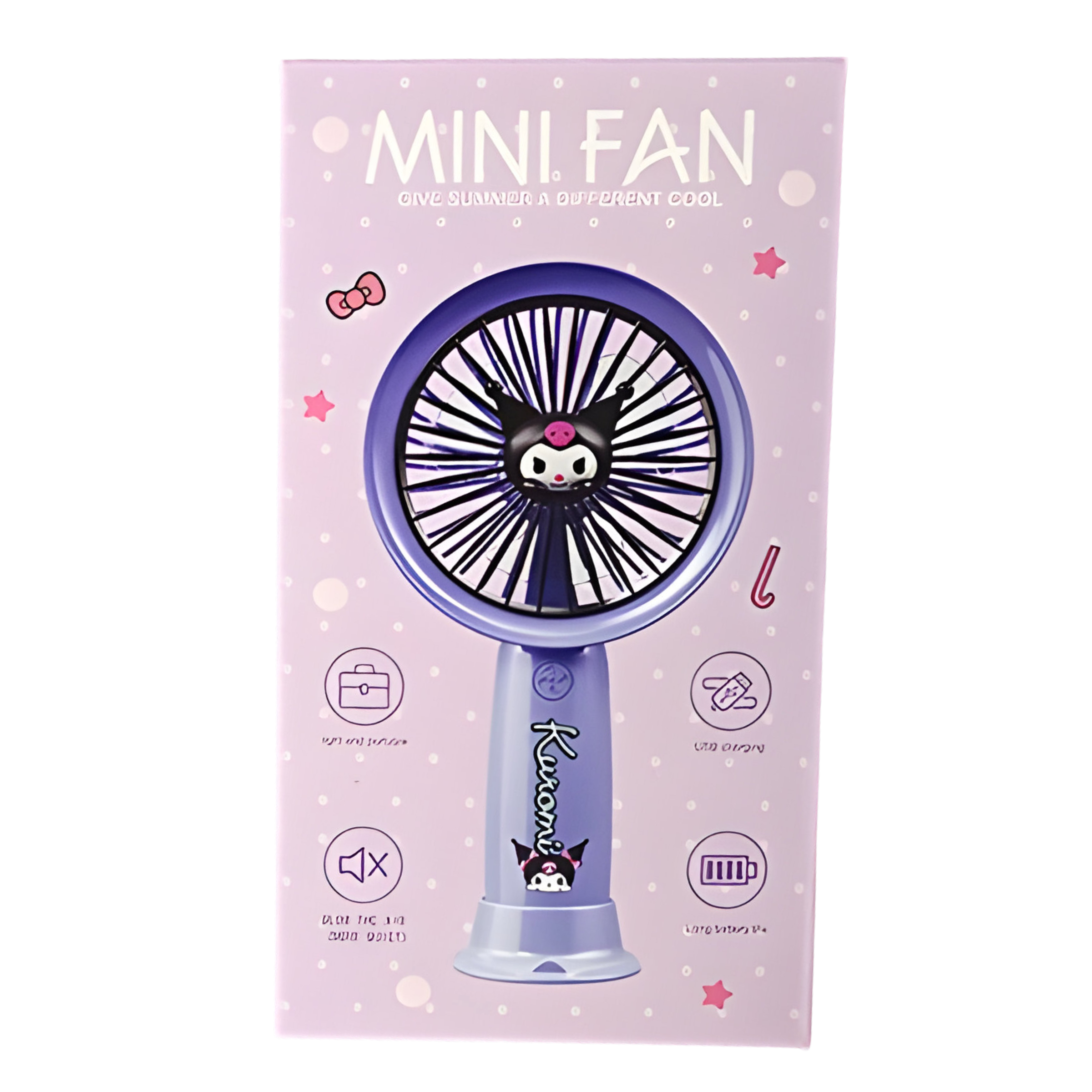 Вентилятор-USB детский портативный Hello Kitty Белый (SD-02) - фото 3 Вентилятор-USB детский портативный Hello Kitty Белый (SD-02) - фото 3