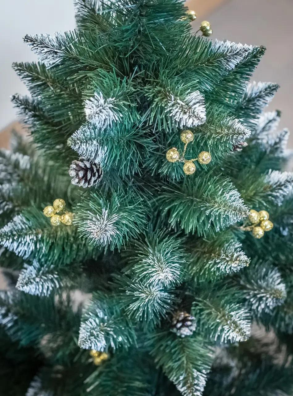 Искусственная елка Элитная с шишками и золотой калиной 2 м (12893832) - фото 2 Искусственная елка Элитная с шишками и золотой калиной 2 м (12893832) - фото 2