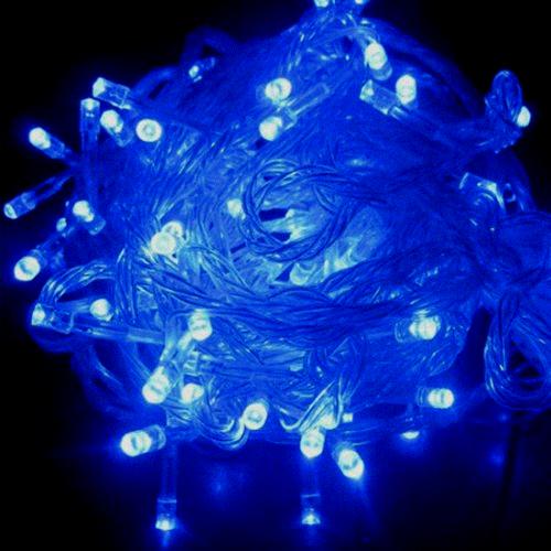 Гирлянда светодиодная новогодняя 100 LED 8,5 м Blue Гирлянда светодиодная новогодняя 100 LED 8,5 м Blue