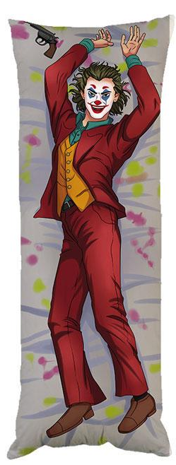 Подушка дакімакура Джокер декоративна ростова для обіймання двостороння 50x150 см (1834012453)