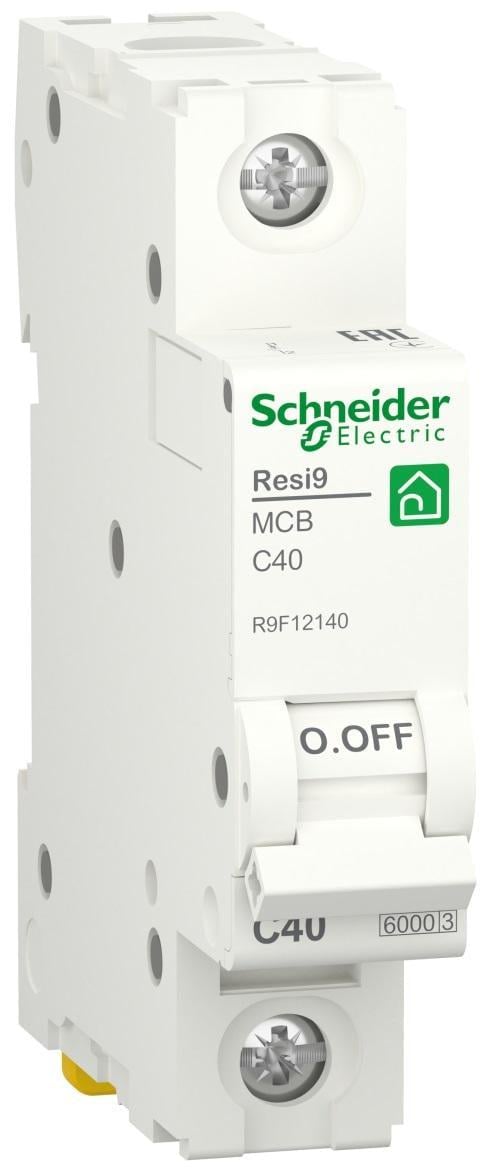 Автоматический выключатель Schneider Electric RESI9 1P 40A 6кА С (R9F12140)