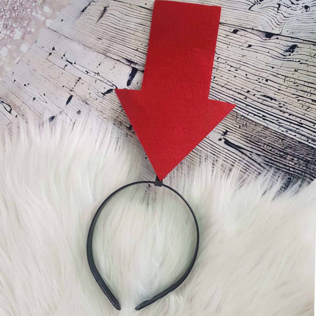 Обруч на голову с красной стрелкой для вечеринок (2742539616)