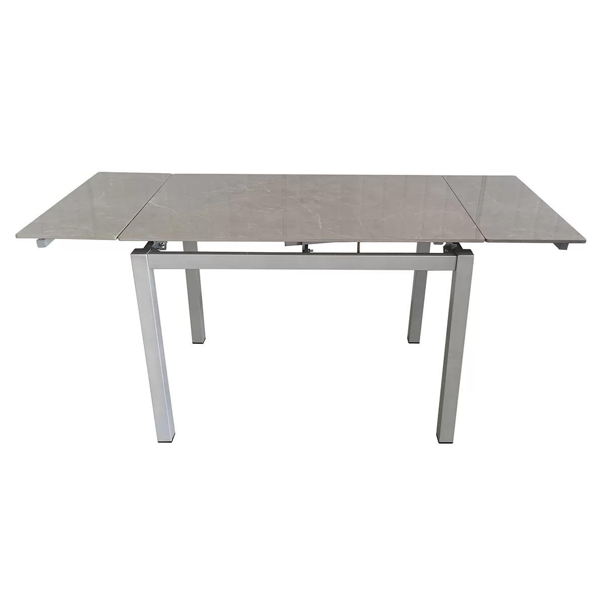 Обідній розсувний стіл для кухні Stone Т308 Сіро-бежевий (YA96670) Обідній розсувний стіл для кухні Stone Т308 Сіро-бежевий (YA96670)