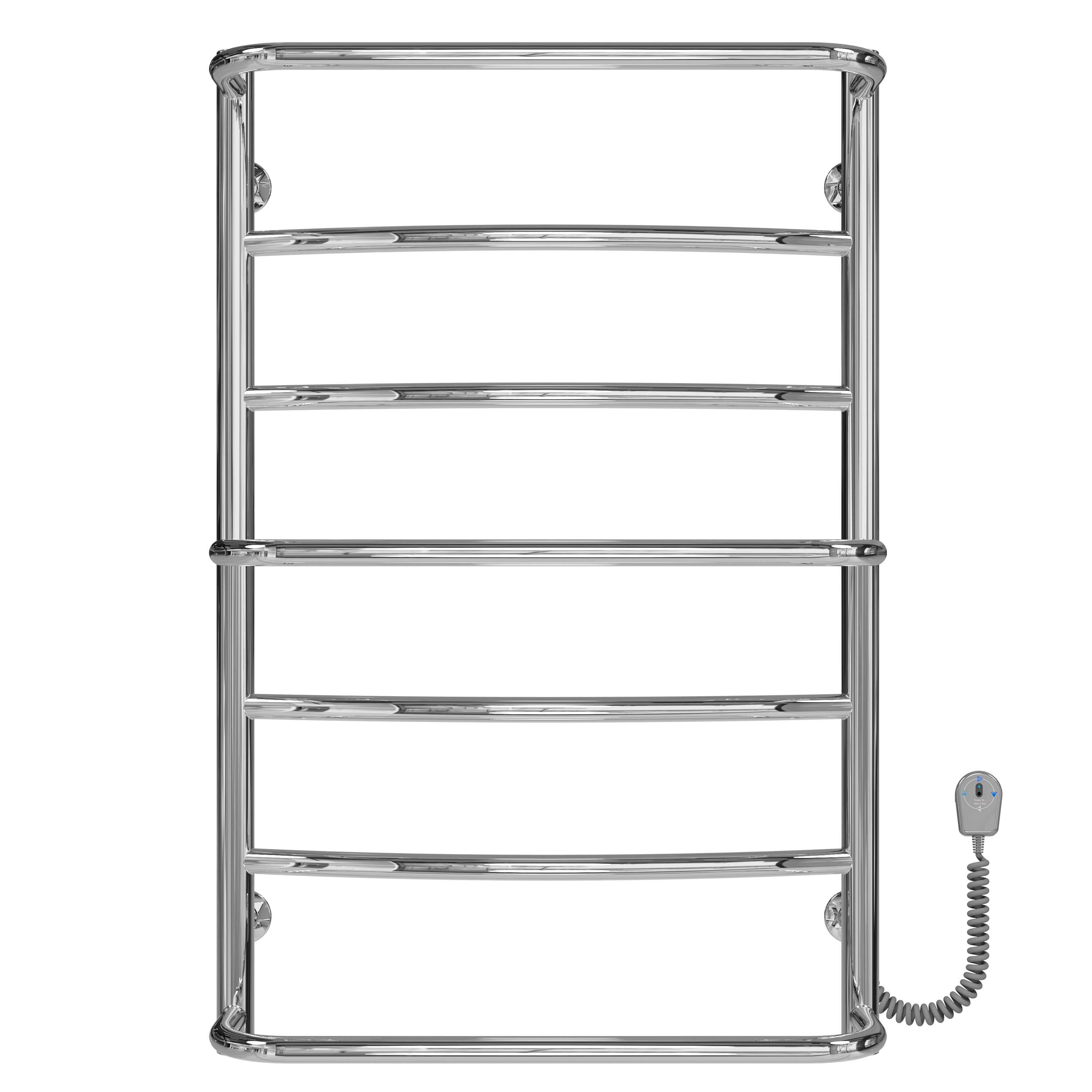 Полотенцесушитель электрический Deffi Аквамикс П7 EF16 правое подключение нержавеющая сталь 500х800 мм Хром (C.AM.80.50.7.ECR5)