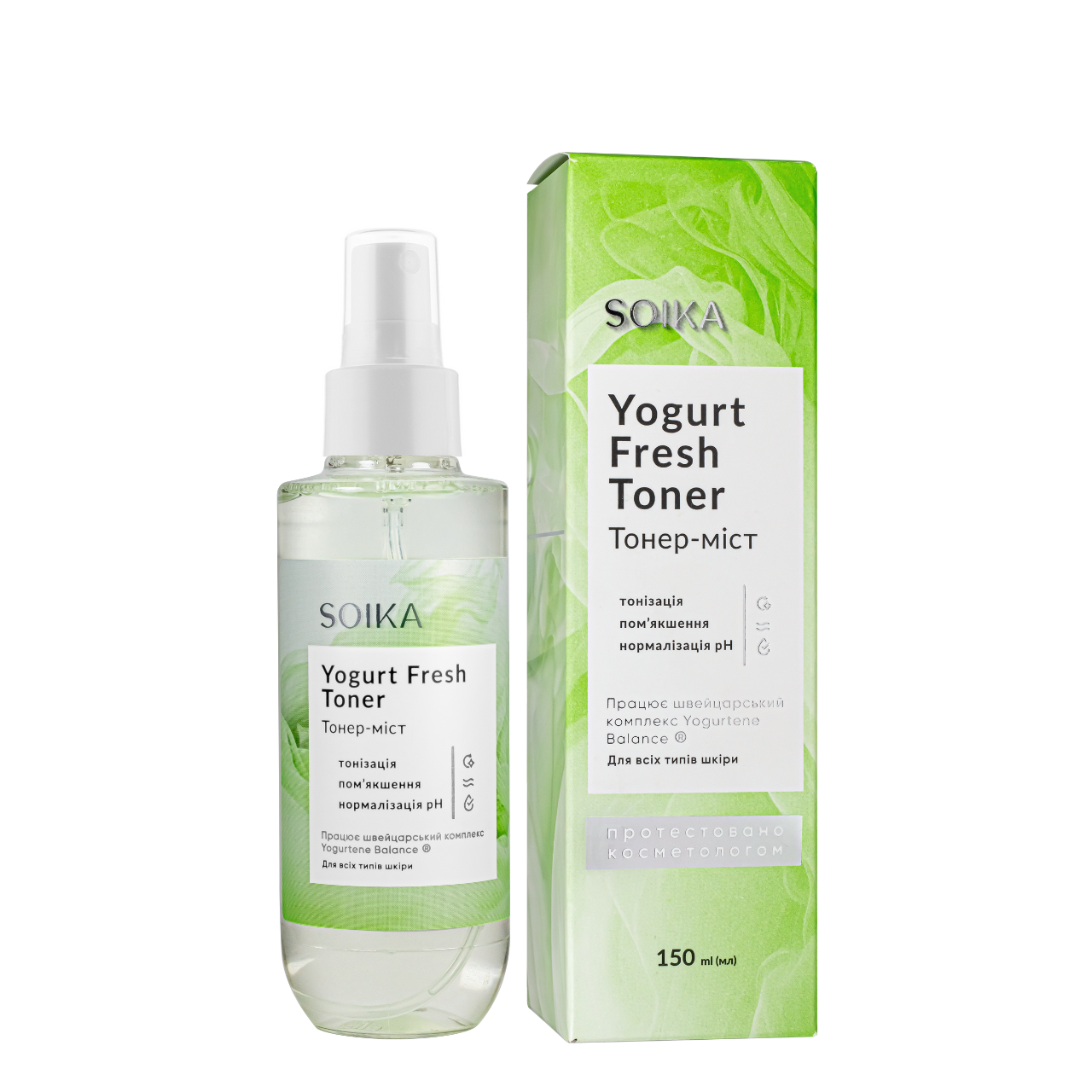 Тонер-міст для обличчя заспокійливий Soika 2в1 150 мл (2335560715)