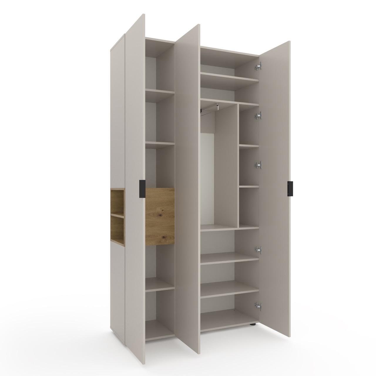 Шафа Metkas Home A015L ЛДСП 1200x420x2300 мм Кашемір/Дуб Артізан