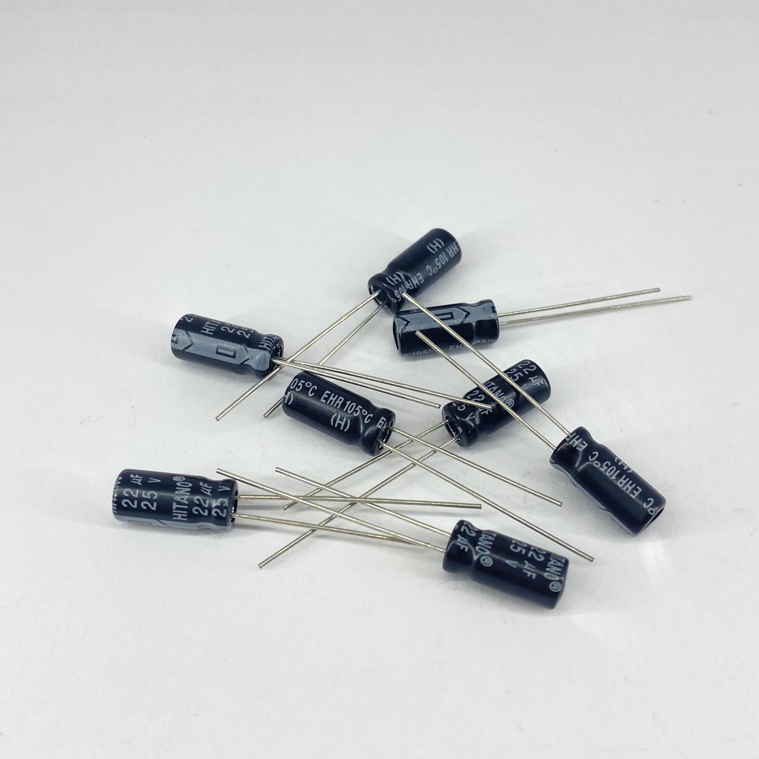 Электролитические конденсаторы HITANO 22 мкф 25V 5x11 мм 105 °C (5257)