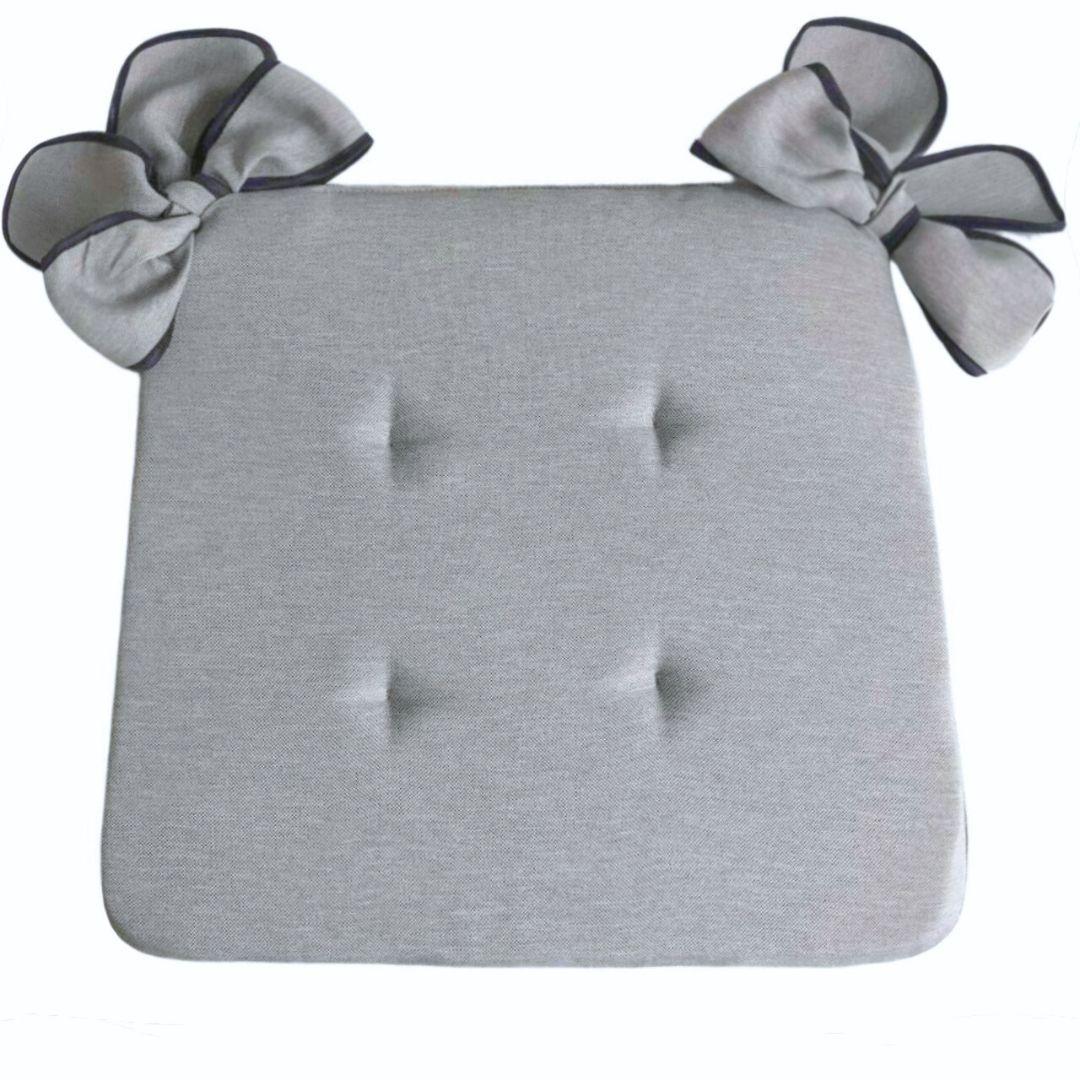 Подушка для стула/кресла/табурета 42х48х2 см Светло-серый (1810199106)