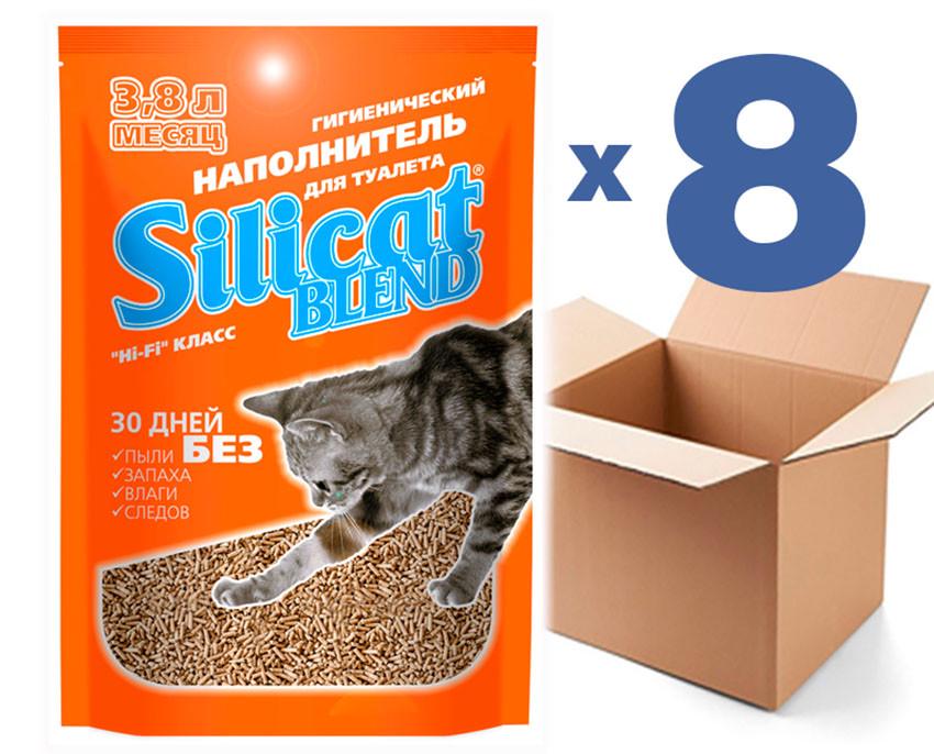 Наповнювач для котячого туалету Silicat Blend 3,8 л x 8 шт. 30,4 л - фото 2