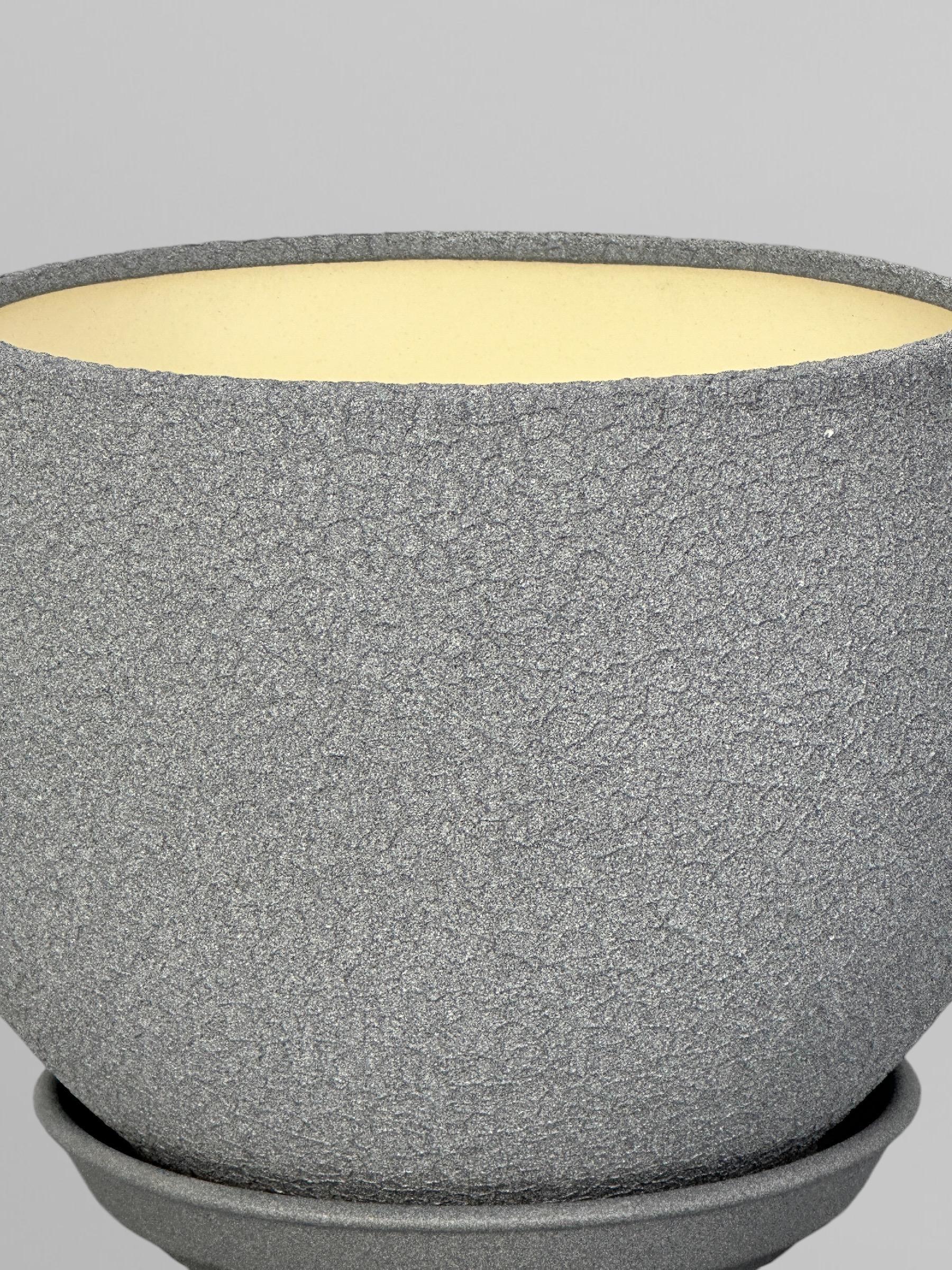 Горщик для квітів керамічний Куля шовк 4,1 л Сірий (Г02006) - фото 3 Горщик для квітів керамічний Куля шовк 4,1 л Сірий (Г02006) - фото 3