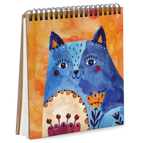 Скетчбук Синий кот 16,7x18 см (BDK_FFL003) Скетчбук Синий кот 16,7x18 см (BDK_FFL003)