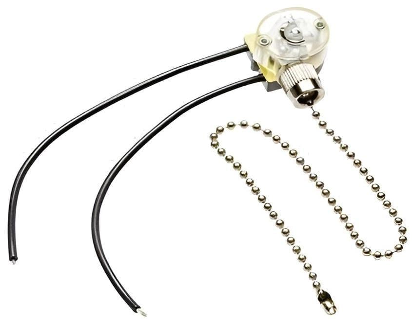 Вимикач GTV з ланцюжком 220-240V 750W 3А Хром (27848846)