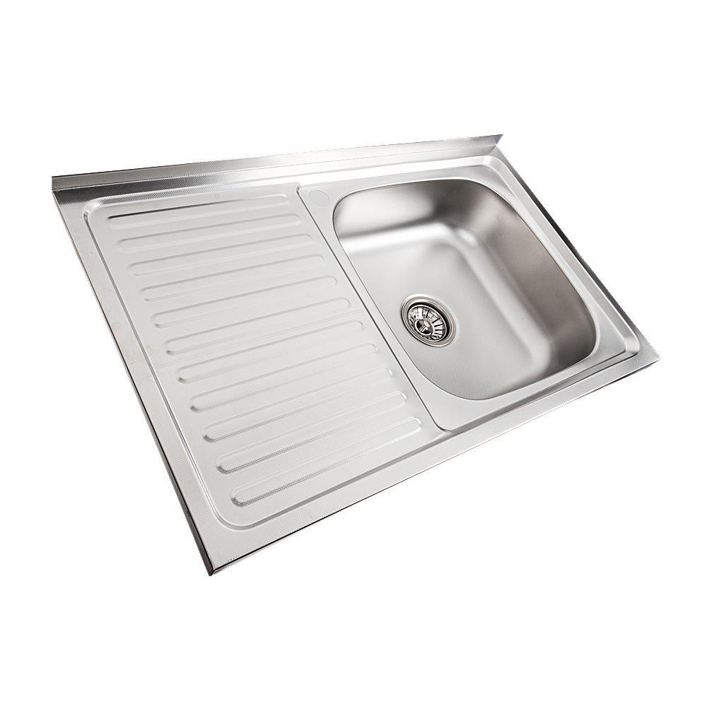 Мойка кухонная из нержавеющей стали Valeso декор 8050 R 0,7/160 мм - фото 2 Мойка кухонная из нержавеющей стали Valeso декор 8050 R 0,7/160 мм - фото 2
