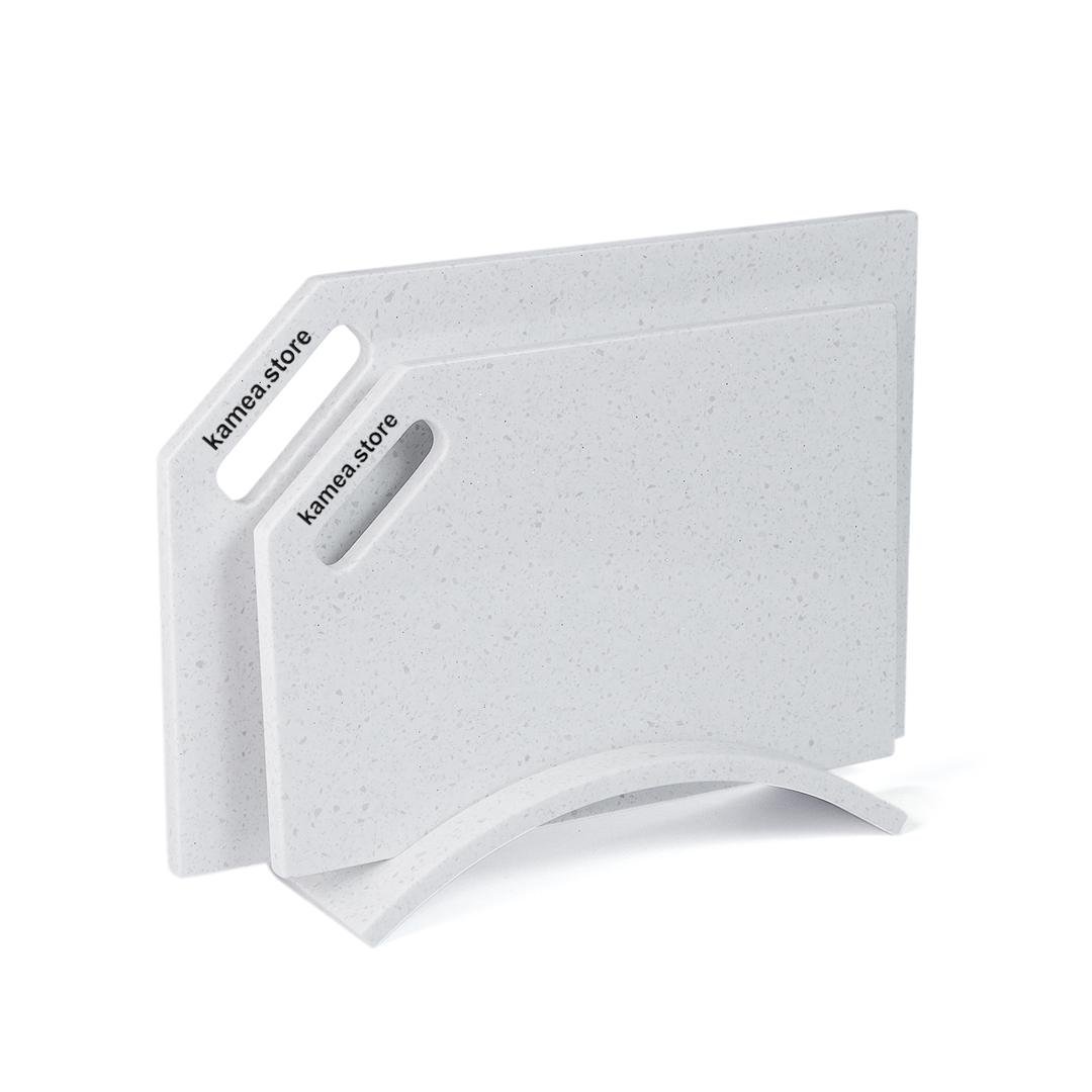 Набір кухонних дощок Kamea зі штучного каменю Snow Pile
