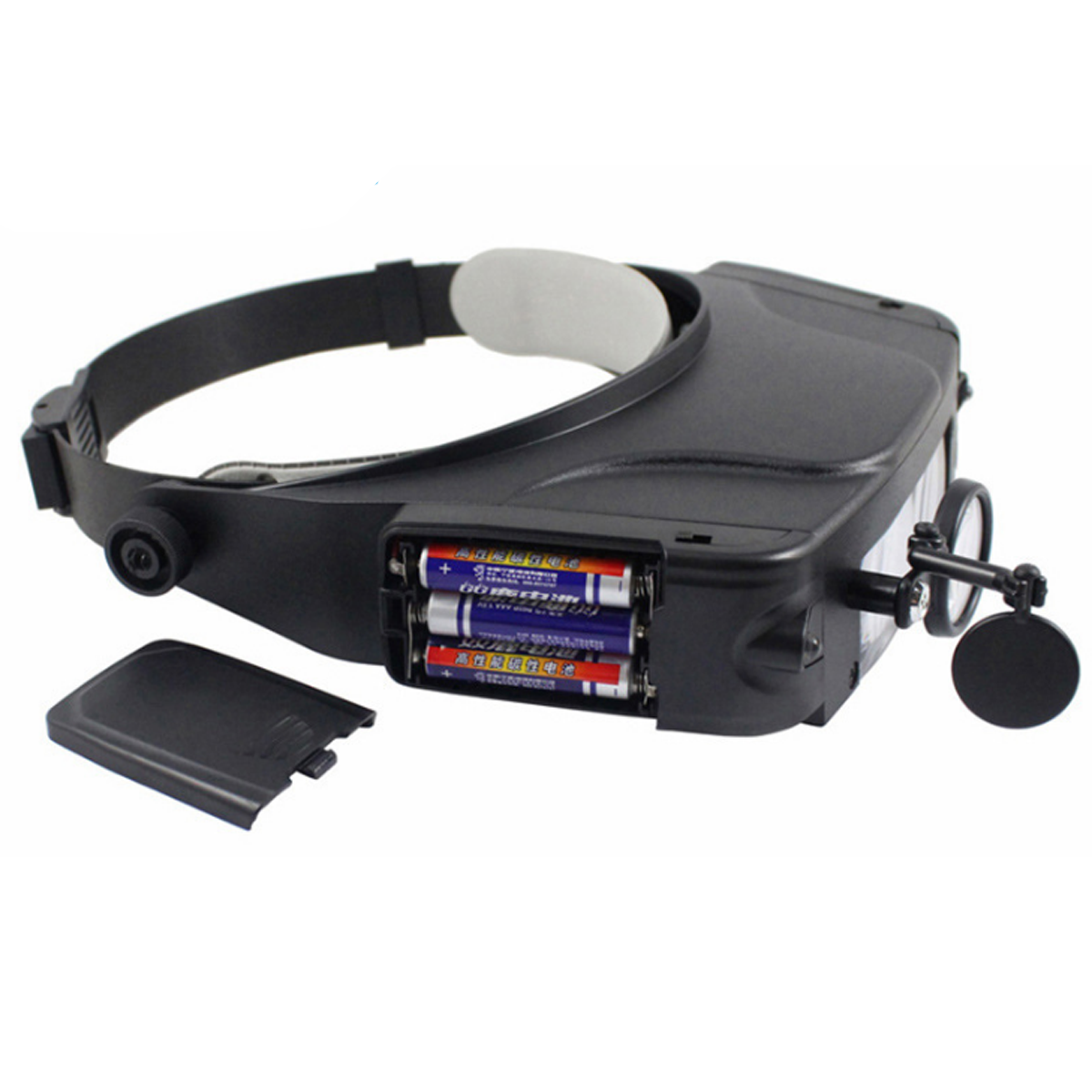 Лупа бинокулярная налобная Aoyu MG81007-C с LED подсветкой/монокуляром/зеркалом 1,5X/3X/9,5X/11X Black (160409) - фото 4 Лупа бинокулярная налобная Aoyu MG81007-C с LED подсветкой/монокуляром/зеркалом 1,5X/3X/9,5X/11X Black (160409) - фото 4