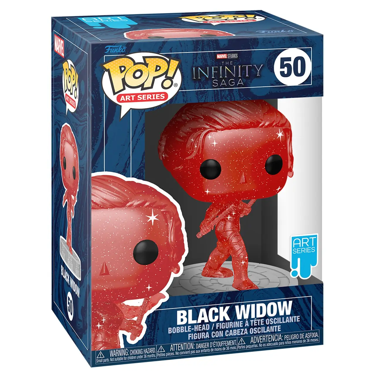 Фігурка колекційна Funko POP! Art Series Bobble Marvel Infinity Saga Black Widow w/Case Red (FUN25491657)