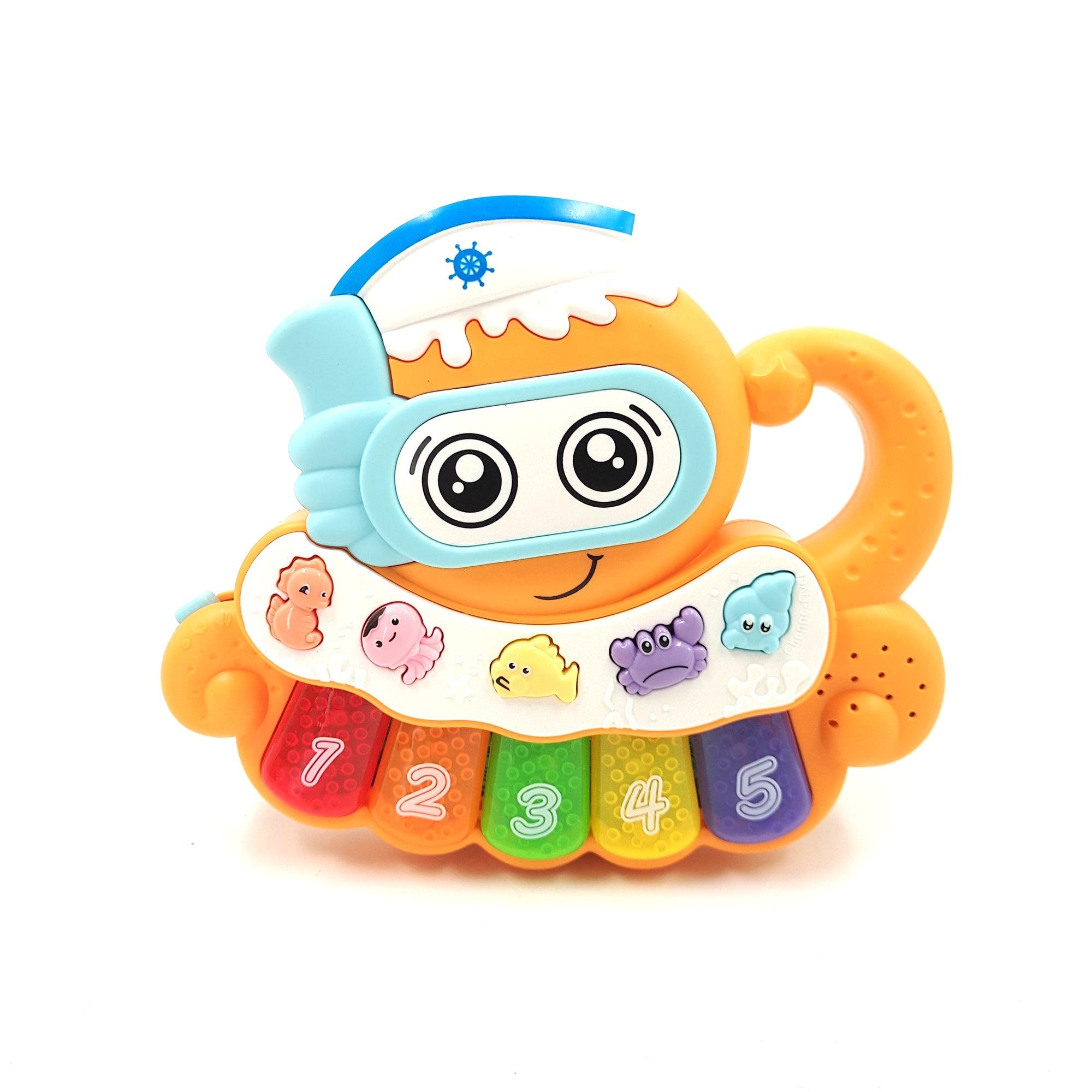 Іграшка розвиваюча музична TK Group Крабік з українською озвучкою Помаранчевий (116318o)