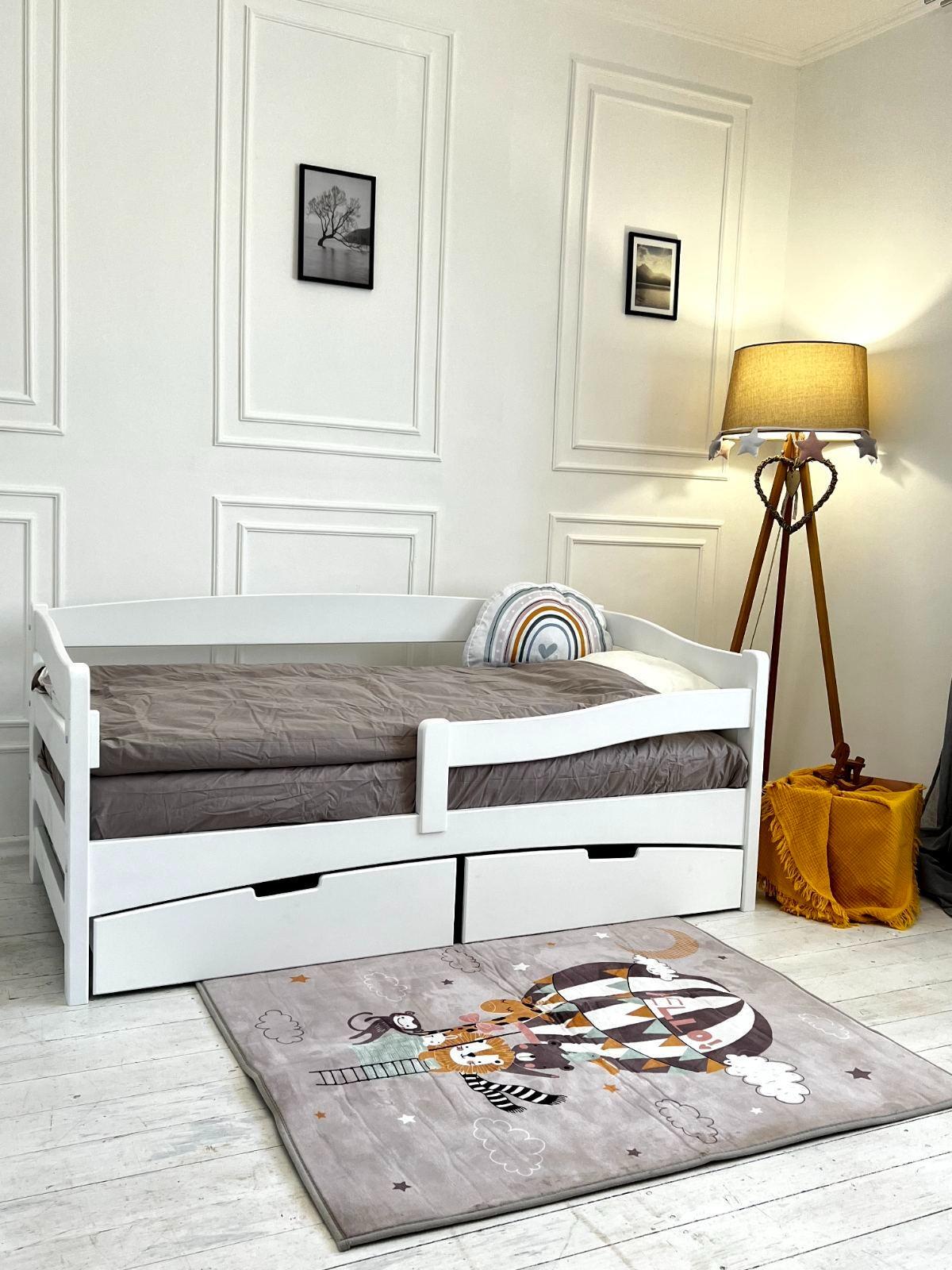 Ліжко підліткове Goydalka Afina з шухлядою 160x80 см Білий - фото 6 Ліжко підліткове Goydalka Afina з шухлядою 160x80 см Білий - фото 6