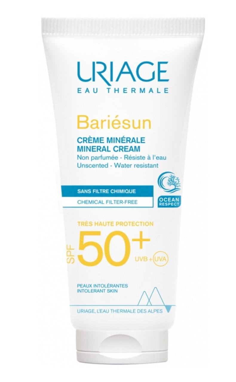 Крем солнцезащитный для чувствительной кожи Bariesun Mineral Cream Very High Protection SPF 50+ 100 мл.