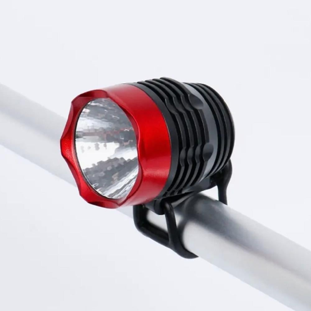 Фонарик с креплением для велосипеда 6х4,5х4,5 см 2 батарейки CR2032 (VL97747)