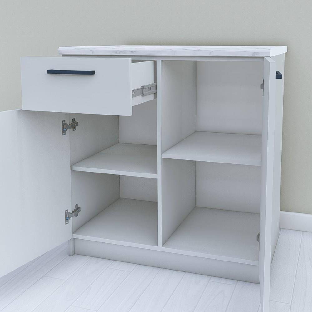 Шкаф для кухни нижний без столешницы 800 мм Светло-серый (МП15) - фото 2 Шкаф для кухни нижний без столешницы 800 мм Светло-серый (МП15) - фото 2