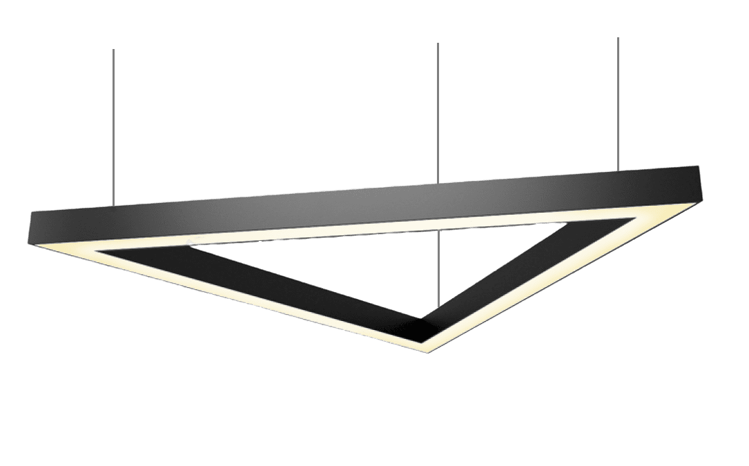 Подвесной светильник светодиодный CLEAR LIGHT Verona-TR треугольник 160 Вт 4200К 1730х1730х1730 мм Черный (VTR17316012)