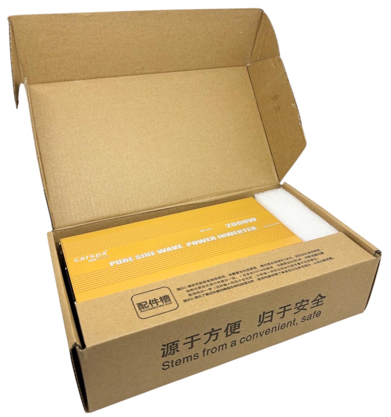 Інвертор чиста Carspa правильна синусоїда для котла 2000 W 12 V (30446394) - фото 6