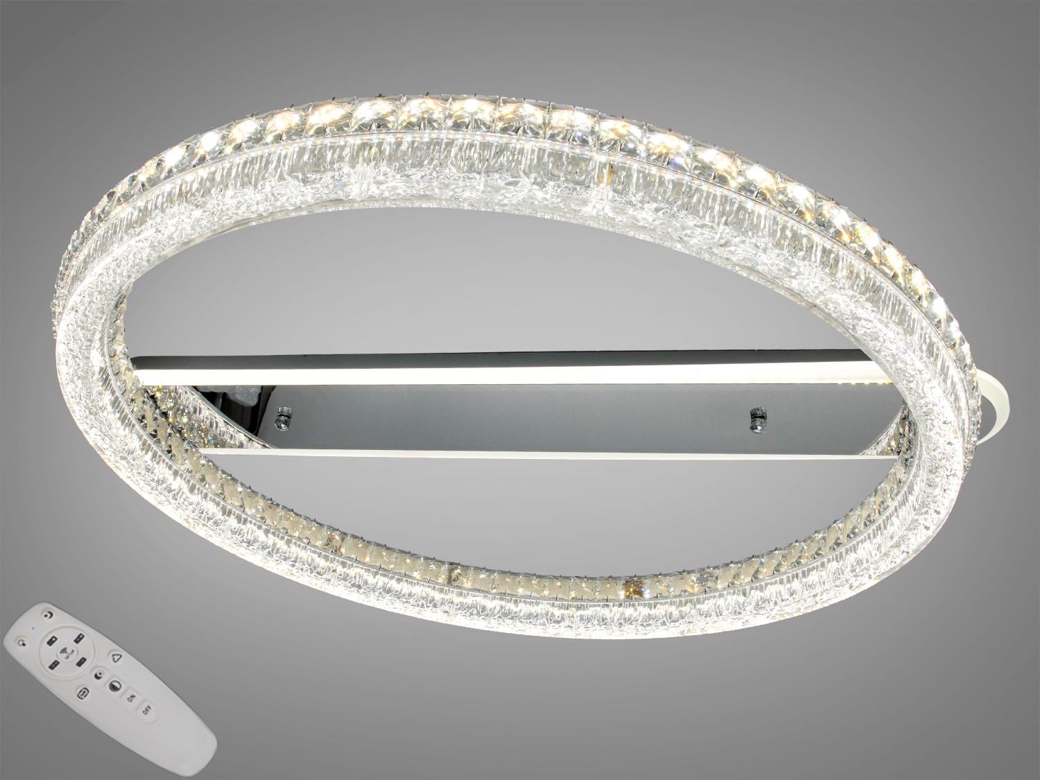 Люстра cтельова LED/пульт 280W MX6027/800HR Хром