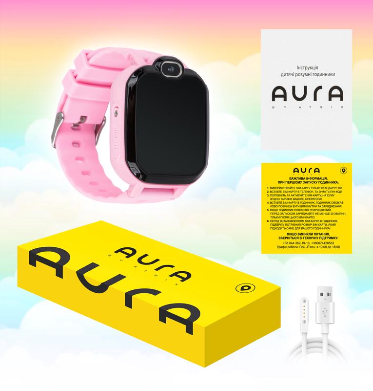 Смарт-годинник дитячий Aura A300 Tracker Pink - фото 4