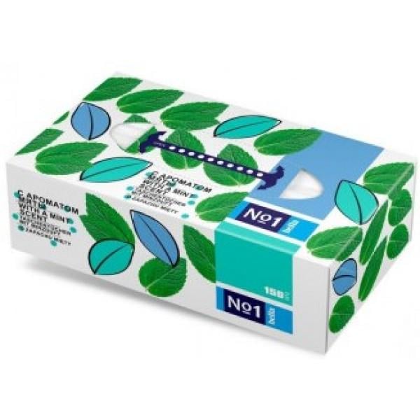 Серветки універсальні Bella №1 паперові двошарові М'ята 100/50 шт. (421854)