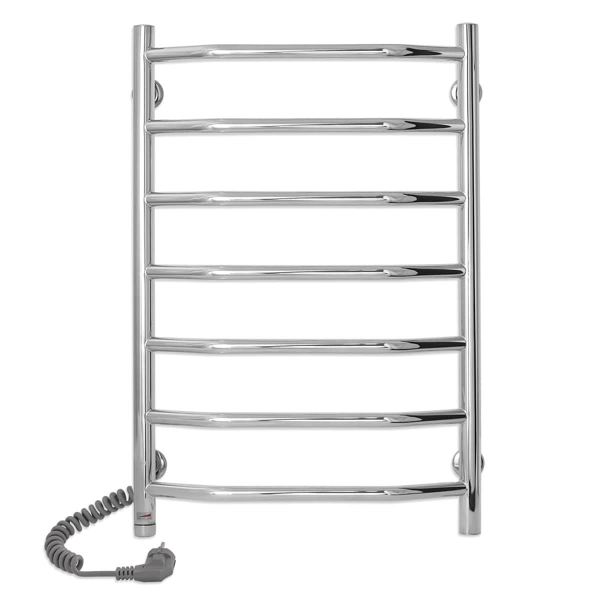 Полотенцесушитель электрический для ванной Laris Виктория П7 из нержавеющей стали с сенсорным управлением 450х700 мм Е S3 Хром (147-127-73207823)