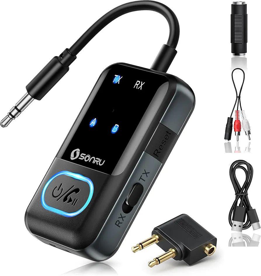 Адаптер Bluetooth 5.3 SONRU J52 приймач/передавач 2в1 (31466557)