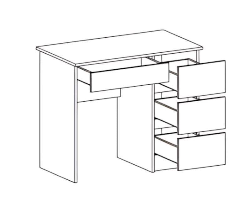 Трюмо Bruklin Мебель Сервис Дуб крафт золотой (27776520) - фото 2
