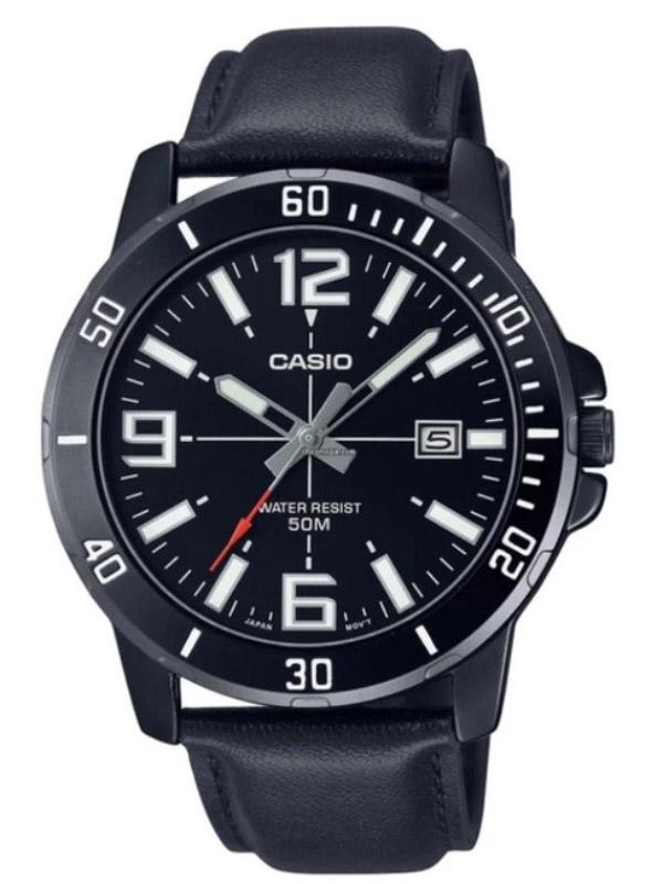 Наручний годинник чоловічий Casio MTP-VD01BL-1BVUDF (237324)