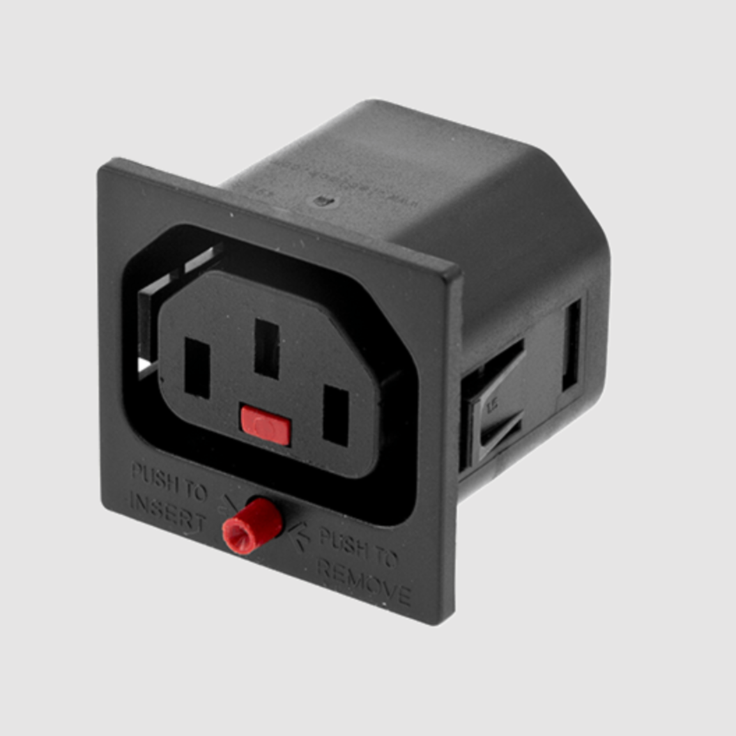 Панельне гніздо SCOLMORE ACP-135015BK IEC Lock з фіксацією з'єднання 3 контакти С13 IEC320 (000018803) - фото 4 Панельне гніздо SCOLMORE ACP-135015BK IEC Lock з фіксацією з'єднання 3 контакти С13 IEC320 (000018803) - фото 4