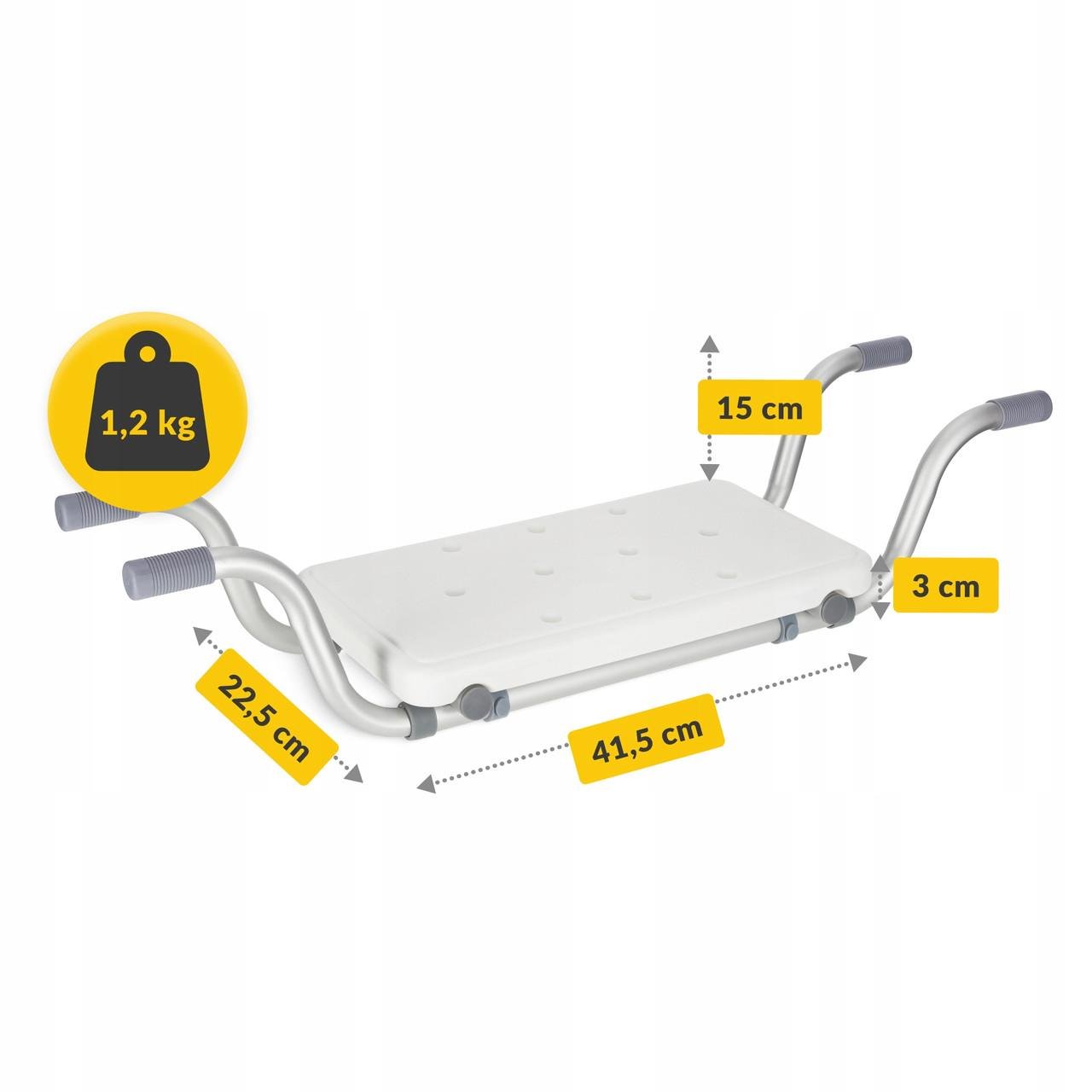 Сидіння-лава для ванної 4FIZJO регульоване White/Grey (P-5905973403436) - фото 3 Сидіння-лава для ванної 4FIZJO регульоване White/Grey (P-5905973403436) - фото 3