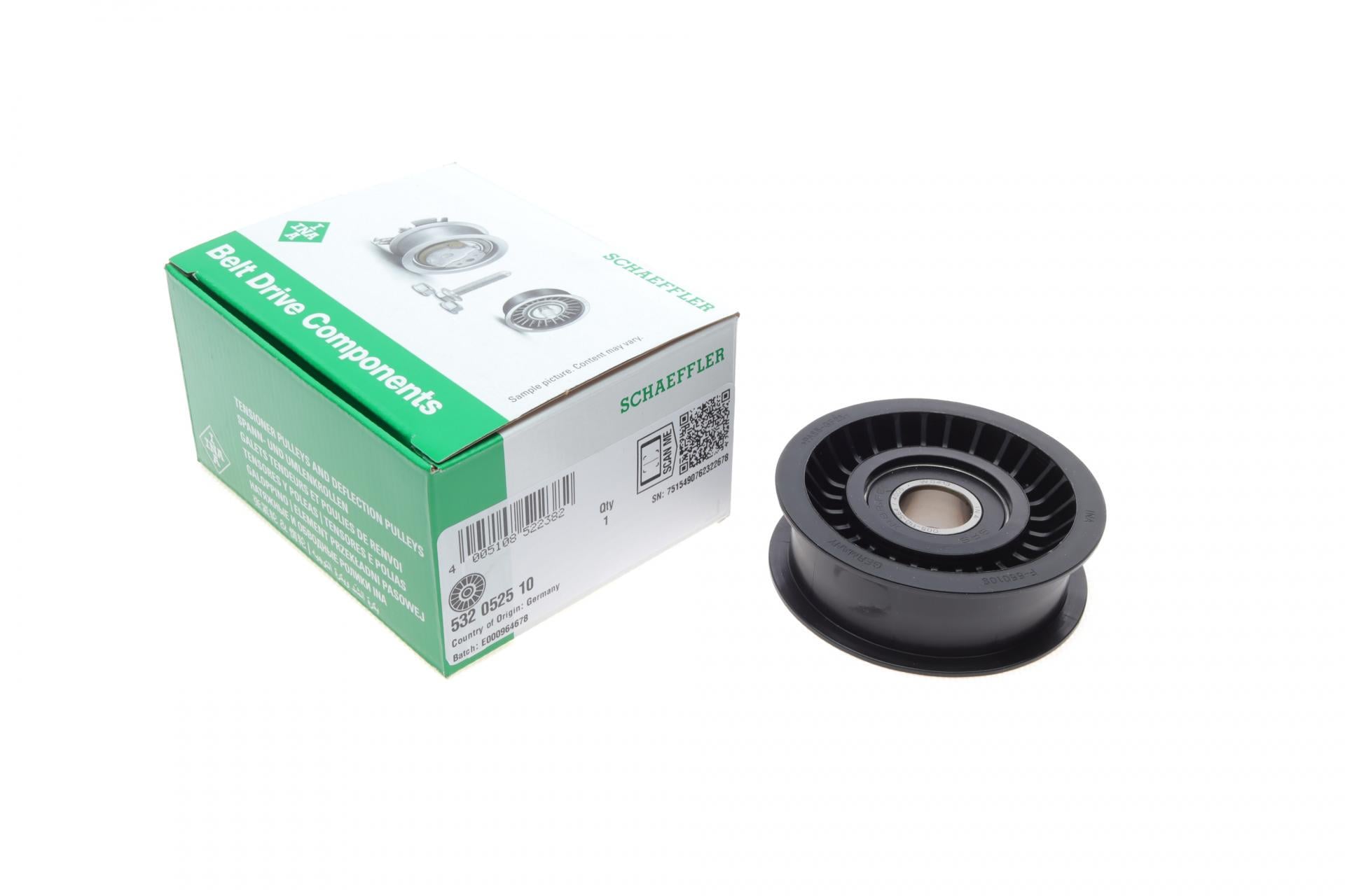 Ролик генератора INA MB C-class W203/E-class W211 05-08 паразитный 80x25,6 мм (532 0525 10 INA)