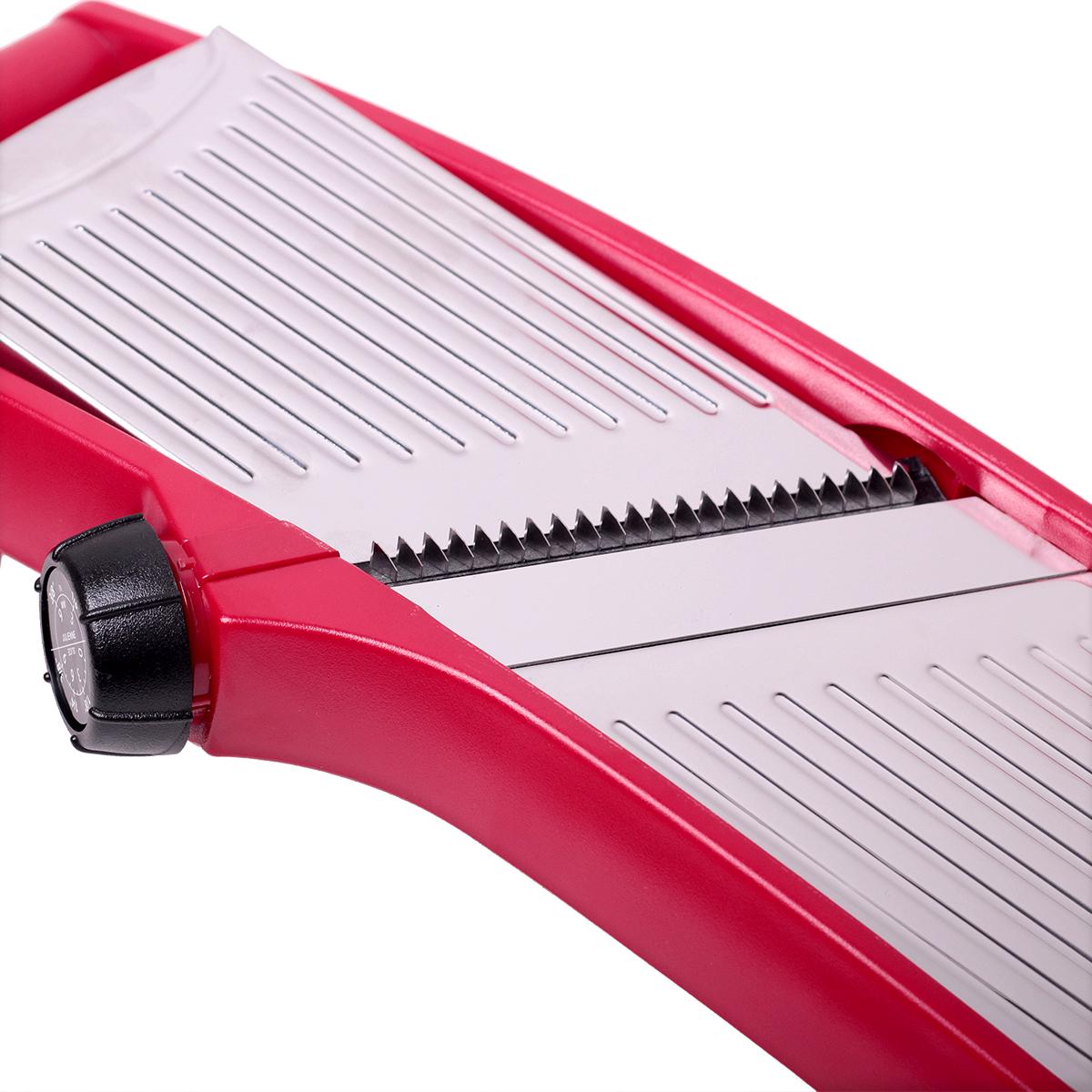 Шинківка-овочерізка Kamille металева 38х17х13 см Червоний (10084) - фото 7 Шинківка-овочерізка Kamille металева 38х17х13 см Червоний (10084) - фото 7