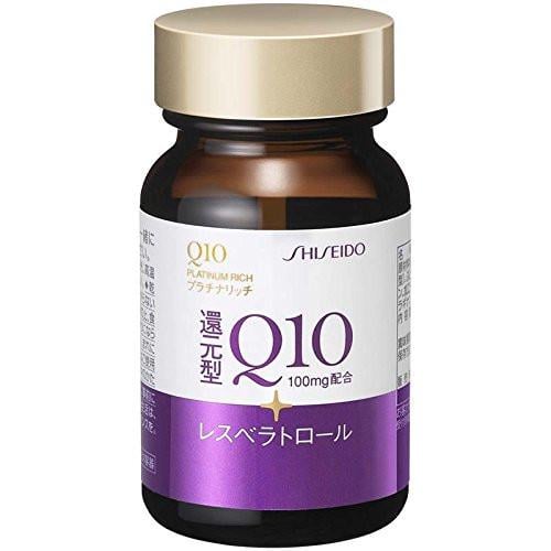 Коэнзим Q10, ресвератрол и витамин Е Shiseido Q10 Platinum Rich 30 дн. 60 шт.