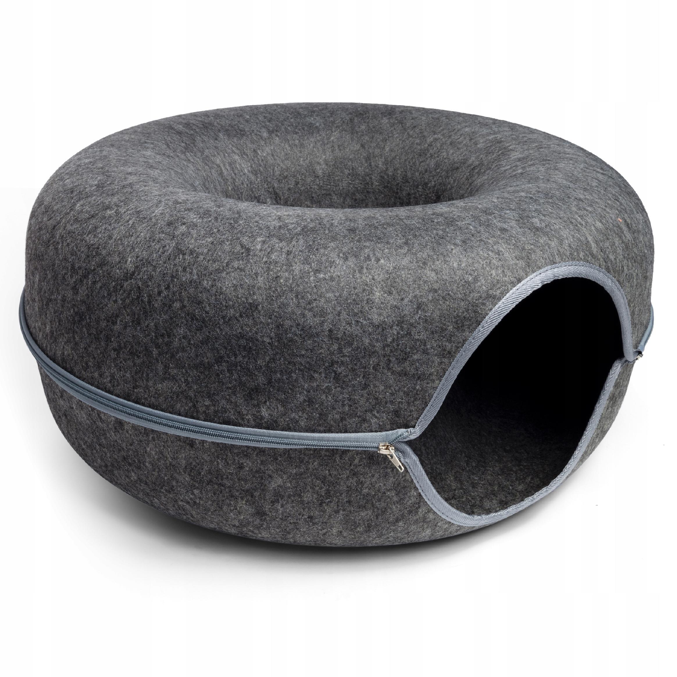 Лежанка-домик для кошек и маленьких собак 2в1 50x50x20 см Серый - фото 7 Лежанка-домик для кошек и маленьких собак 2в1 50x50x20 см Серый - фото 7