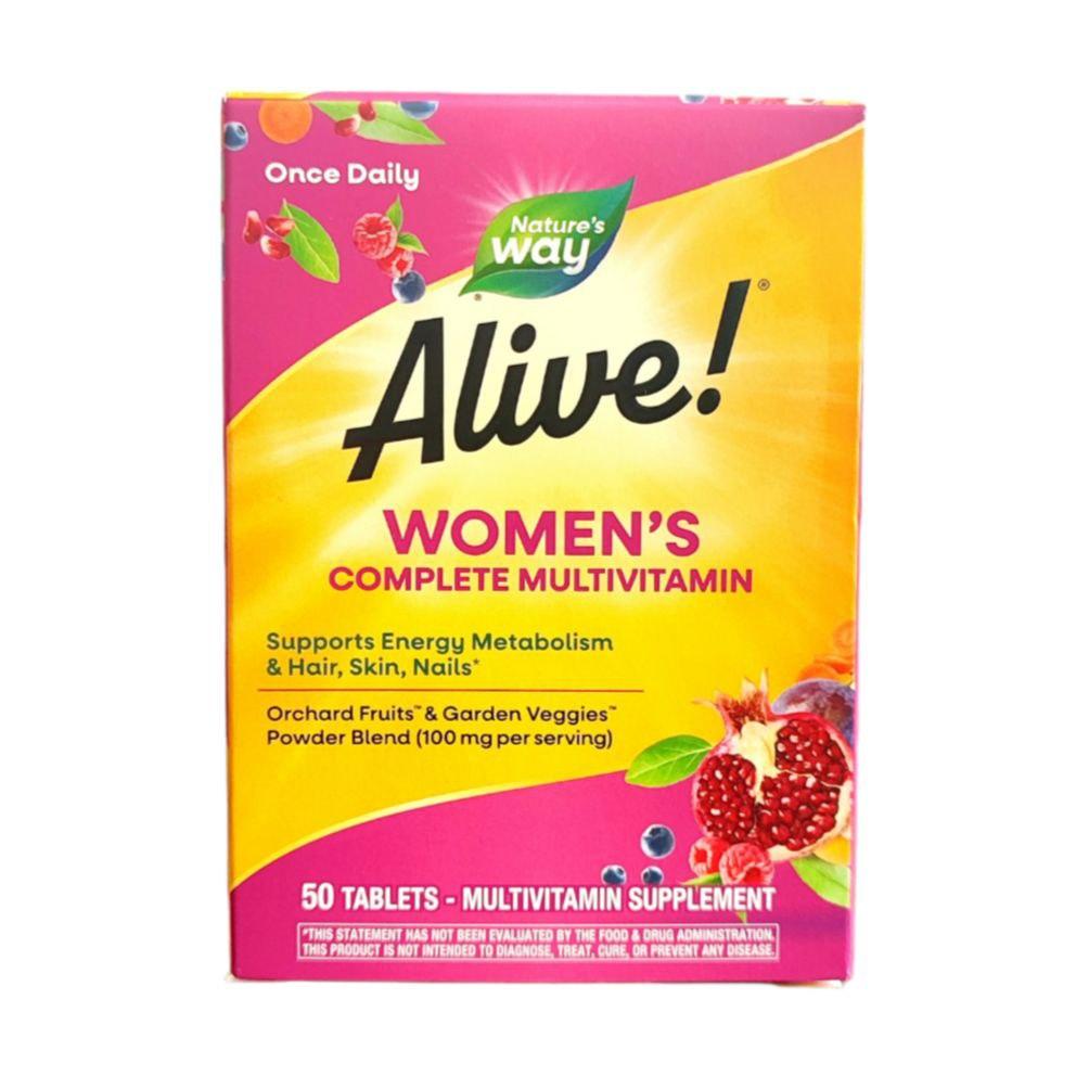 Комплекс вітамінів для жінок Nature's Way Women's Energy Complete Multivitamin Alive! 50 таблеток