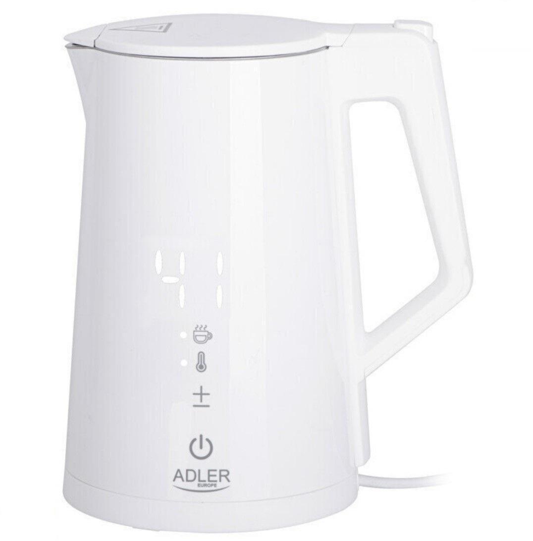 Чайник с регулятором температуры Adler 1,7 л White