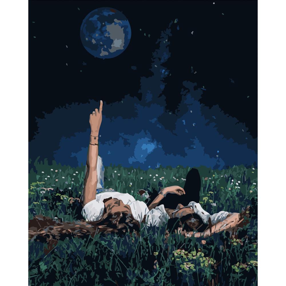 Картина по номерам Strateg Премиум Достать до луны 40х50 см (GS412)